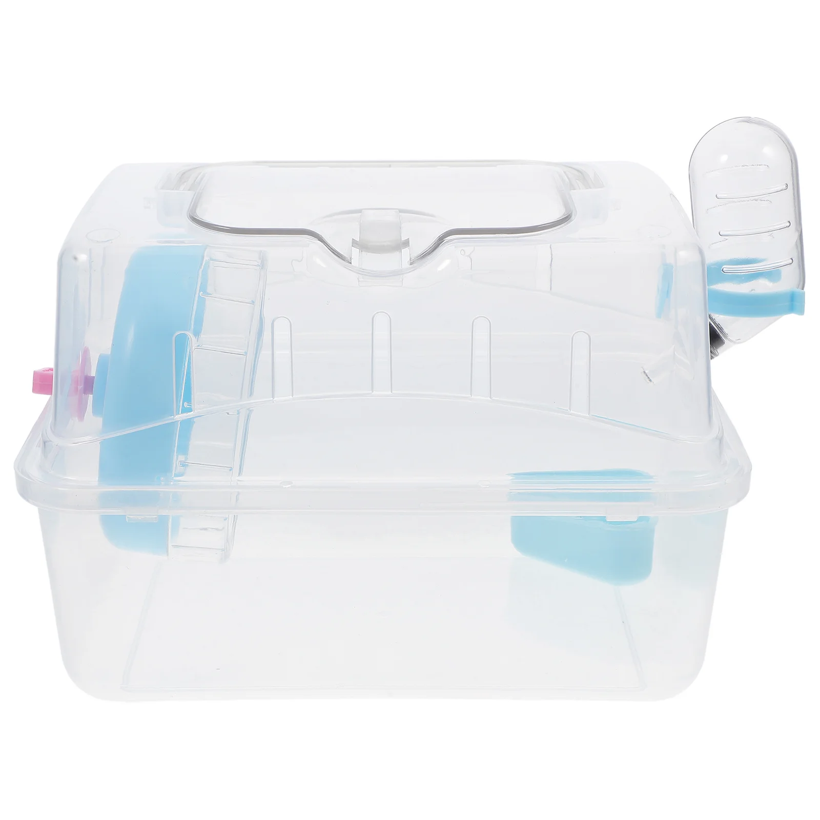 

Handheld Hamster Cage Outer Mouse Suitcase Guinea Pigs Carrier Plastic Container Travel