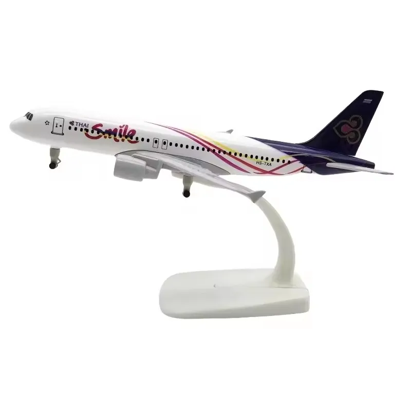 Nouveau Airbus 320 20cm alliage métal thaïlande Airlines jouet A320 modèle d'avion moulé sous pression avion Collections d'avion affichage cadeau