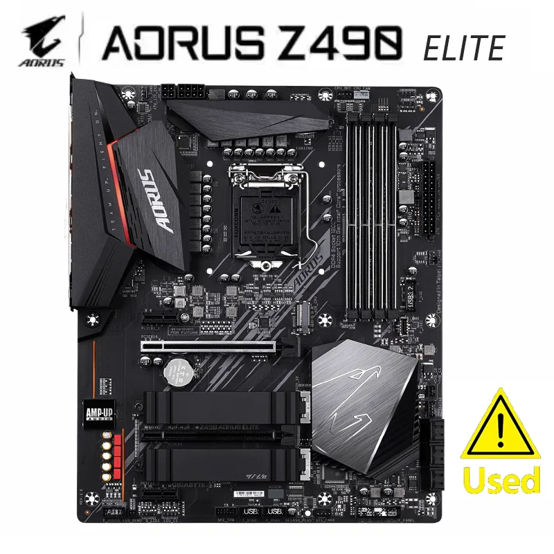 

Материнская плата GIGABYTE Z490 AORUS ELITE LGA 1200 Intel Z490 ATX с двумя M.2 SATA 6 Гбит/с, USB 3,2 Gen 2, 2,5 ГБ