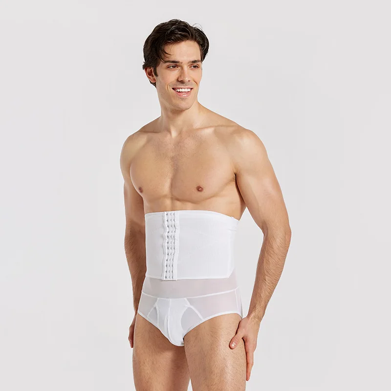 Heavywood Men‘s Body Shaper Abdomen Reducer Slimming Shorts Waist Trainer Fat Burning Pants Male Shapewear Fitness Leggings