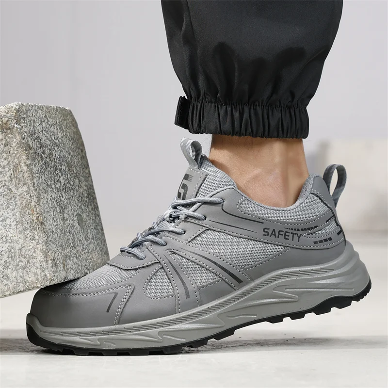 أحدث صيحات الموضة لعام 2025 أحذية أمان للعمل للرجال غير قابلة للتدمير ومضادة للانزلاق ومقاومة للاهتراء أحذية حماية العمل أحذية البناء