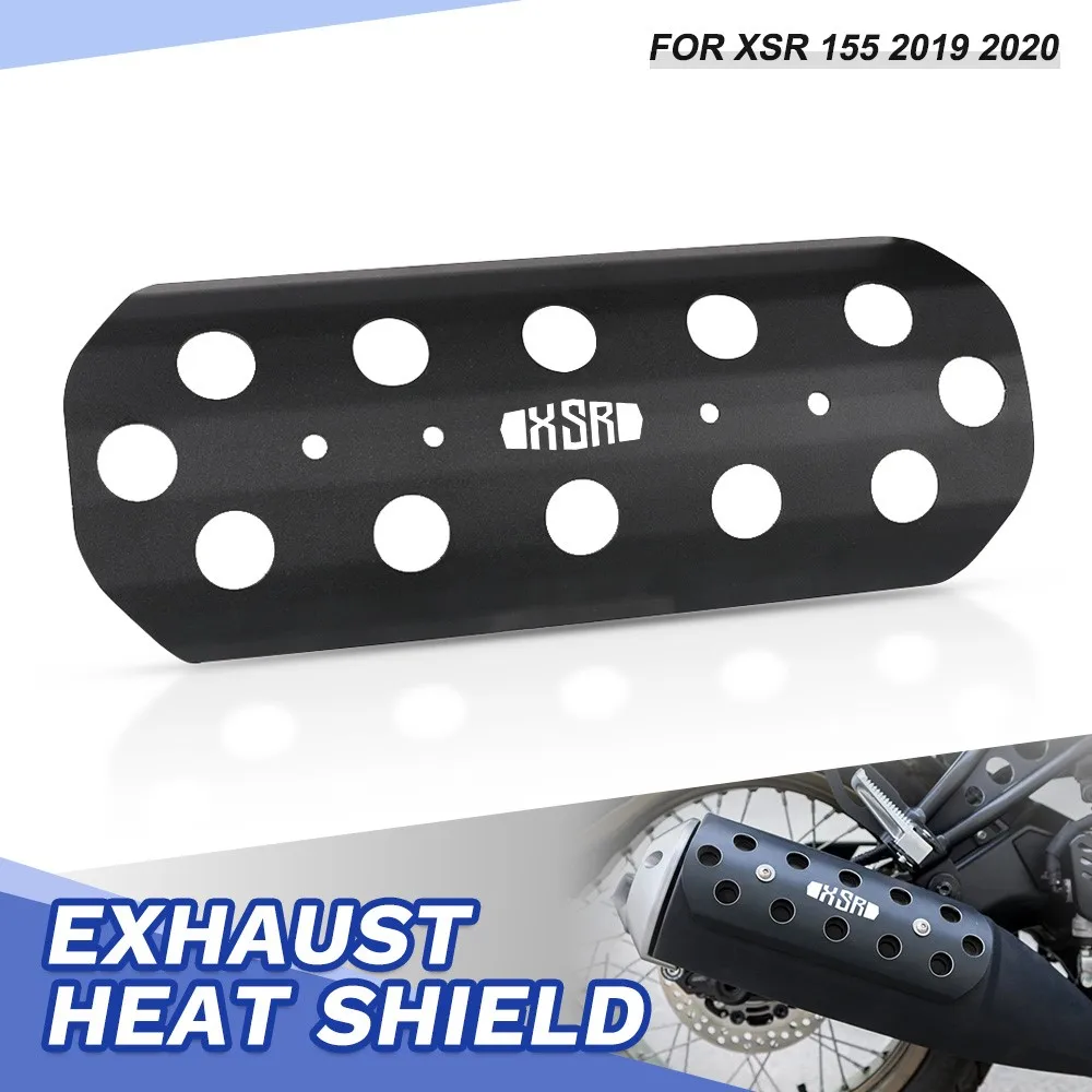 

XSR155 Motorcycle Accessories Aluminum Exhaust Shield Muffler Pipe Protector Cover Heat Shield For YAMAHA XSR 155 2019 2020