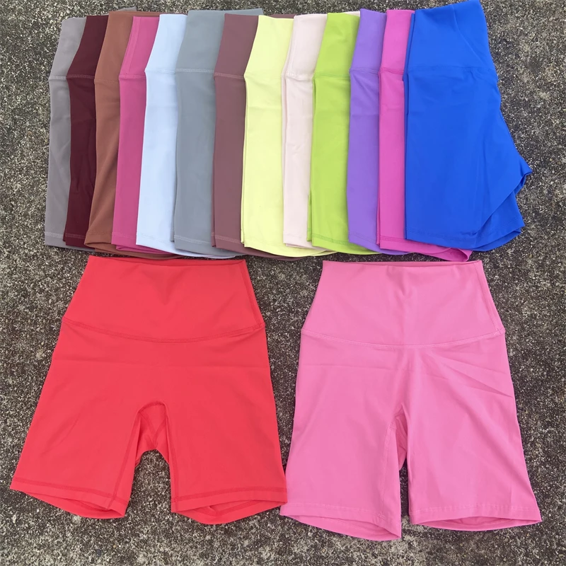 AliExpress Women Short Leggings Fitness Yoga Shorts Gym Workout High Waist Sport Short Pants Push Up Running Cycling Sportswear With Pocket
