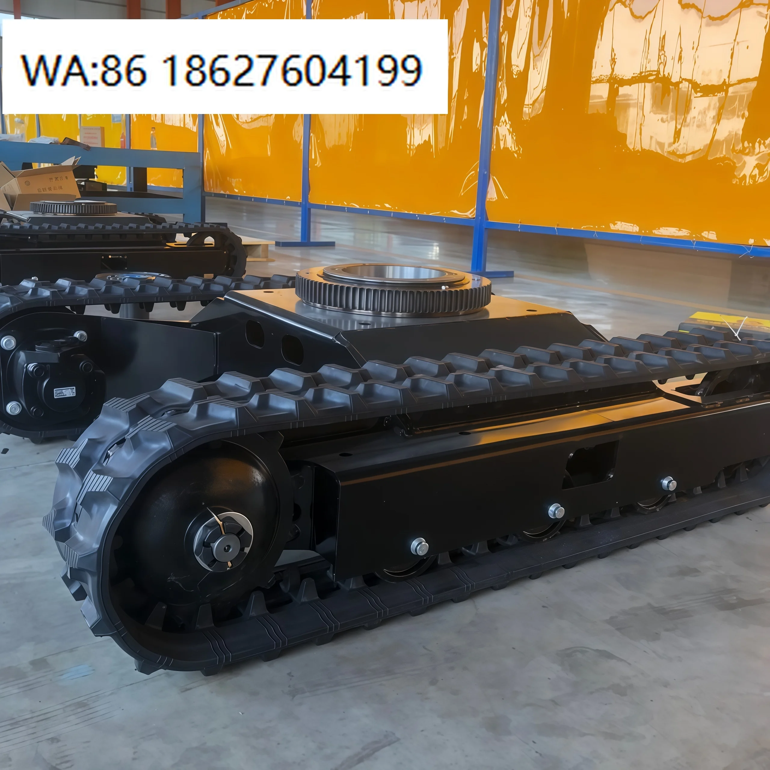 New Assembly Rubber Track Chassis, Low Noise Small Machinery Undercarriage for Urban Road Travel Excavator Bulldozer