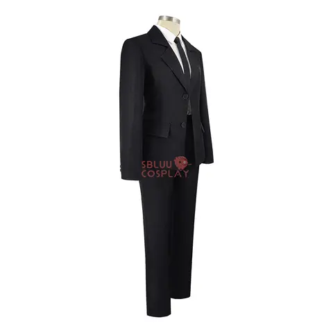 SBluuCosplay Hayakawa Aki Cosplay Anime Denji Kostym DK Svart Kostym Uniform Halloween Julklapp 10 best sales Aki cosplay motorsågsman - №1