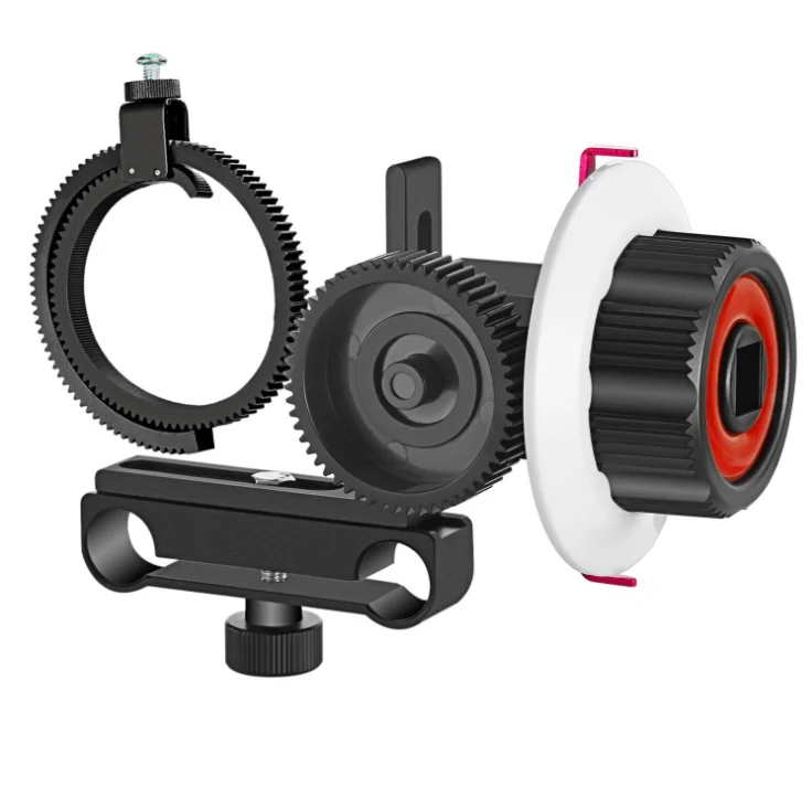 

Follow Focus with Gear Ring Belt for Canon and Other DSLR Camera Camcorder DV Video Fits 15mm Rod Film Making System