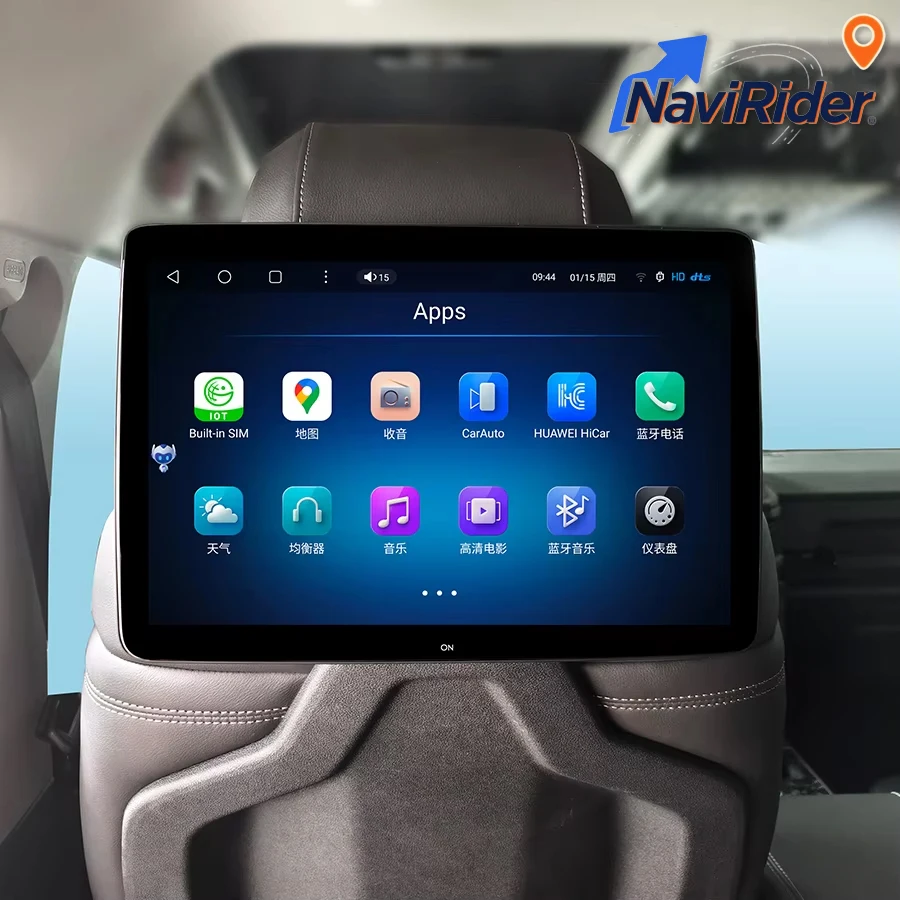 

13.3"/14" 1920*1200 HD Display Screen Android Headrest Monitor Back Seat Entertainment For Universal CarPlay Auto GPS Bluetooth
