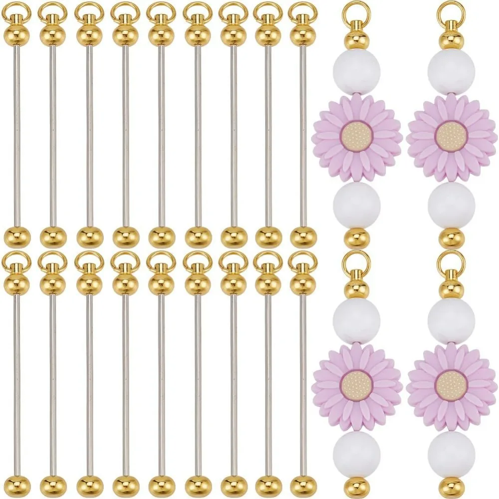 

20 шт., брелок из бисера, брелок для ключей, заготовки из бисера, бусины из бисера, золотой брелок из бисера для изготовления ювелирных изделий, подвески, ключ «сделай сам»