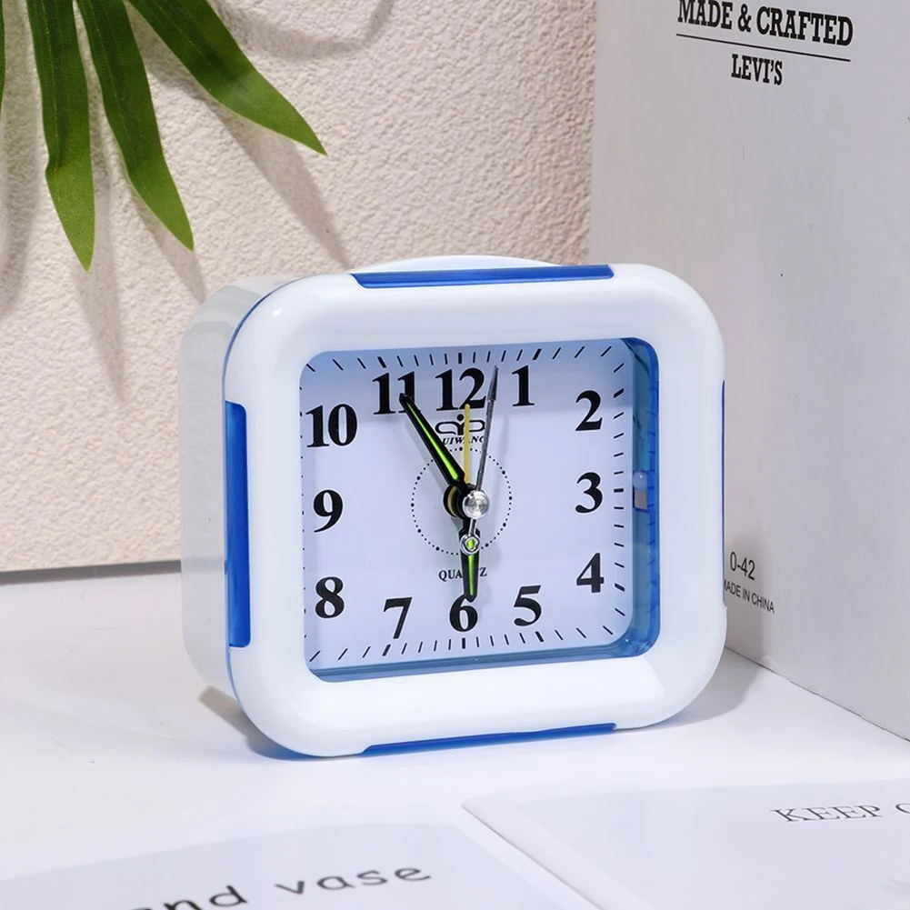 Bedroom Home Decorations Kitchen Clock Radios Alarm Clock Clock Green Orange Plastic Purple Stably Stand Brand New