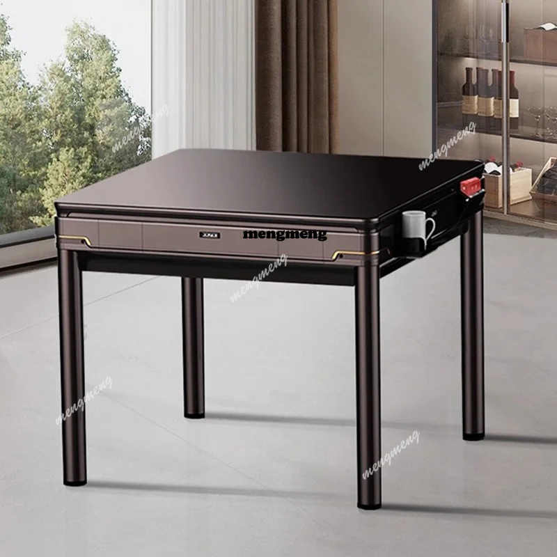 

Chinese Style Creativity Mahjong Table Modern Minimalist Automatic Shuffling Mahjong Dining Table Dual Purpose Furniture FYMT