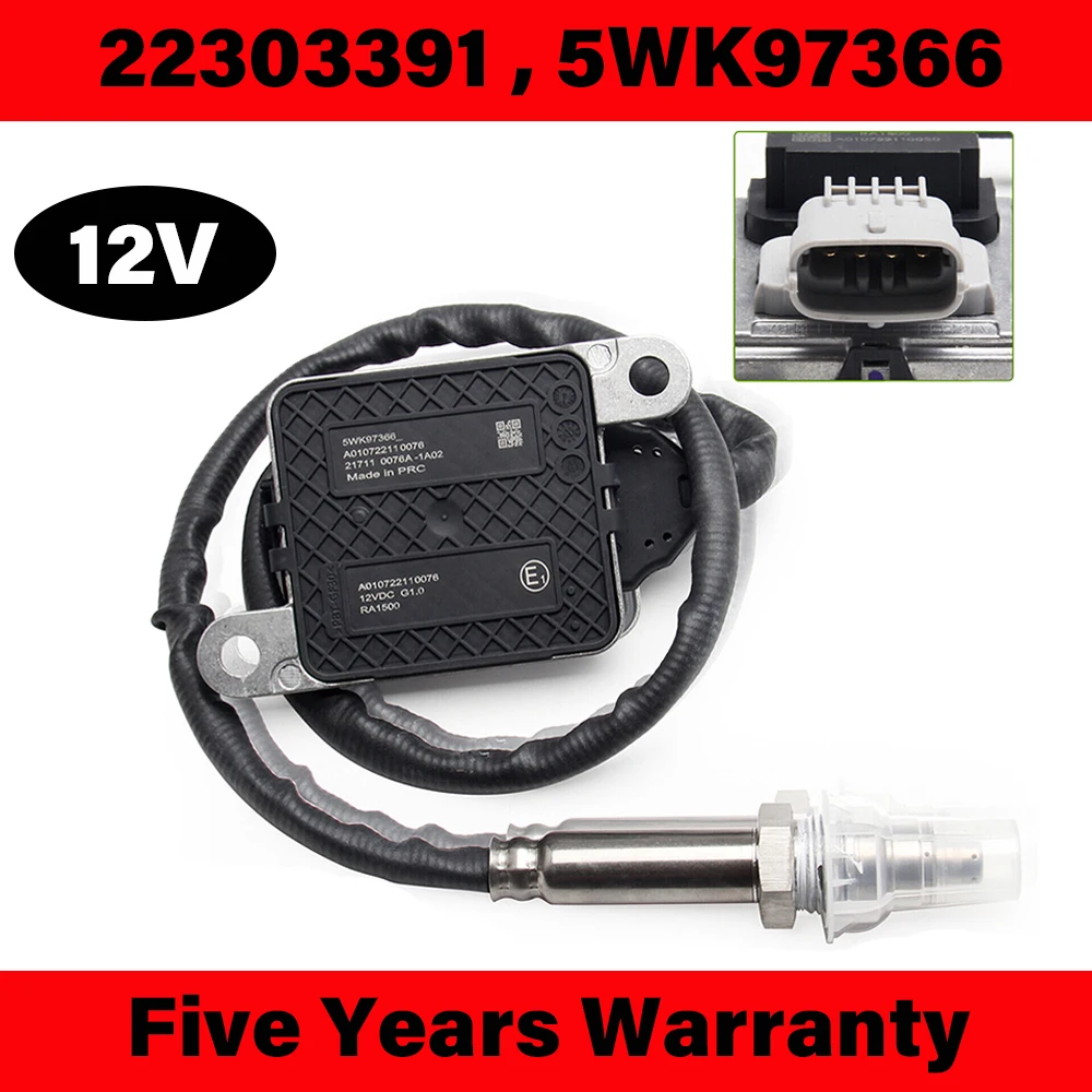 

New 22303391 5WK97366 12V Nitrogen Oxides NOX Sensor Made in Germany for Volvoo D11 D13 D16 Mack MP8 Truck 21069361 22014032