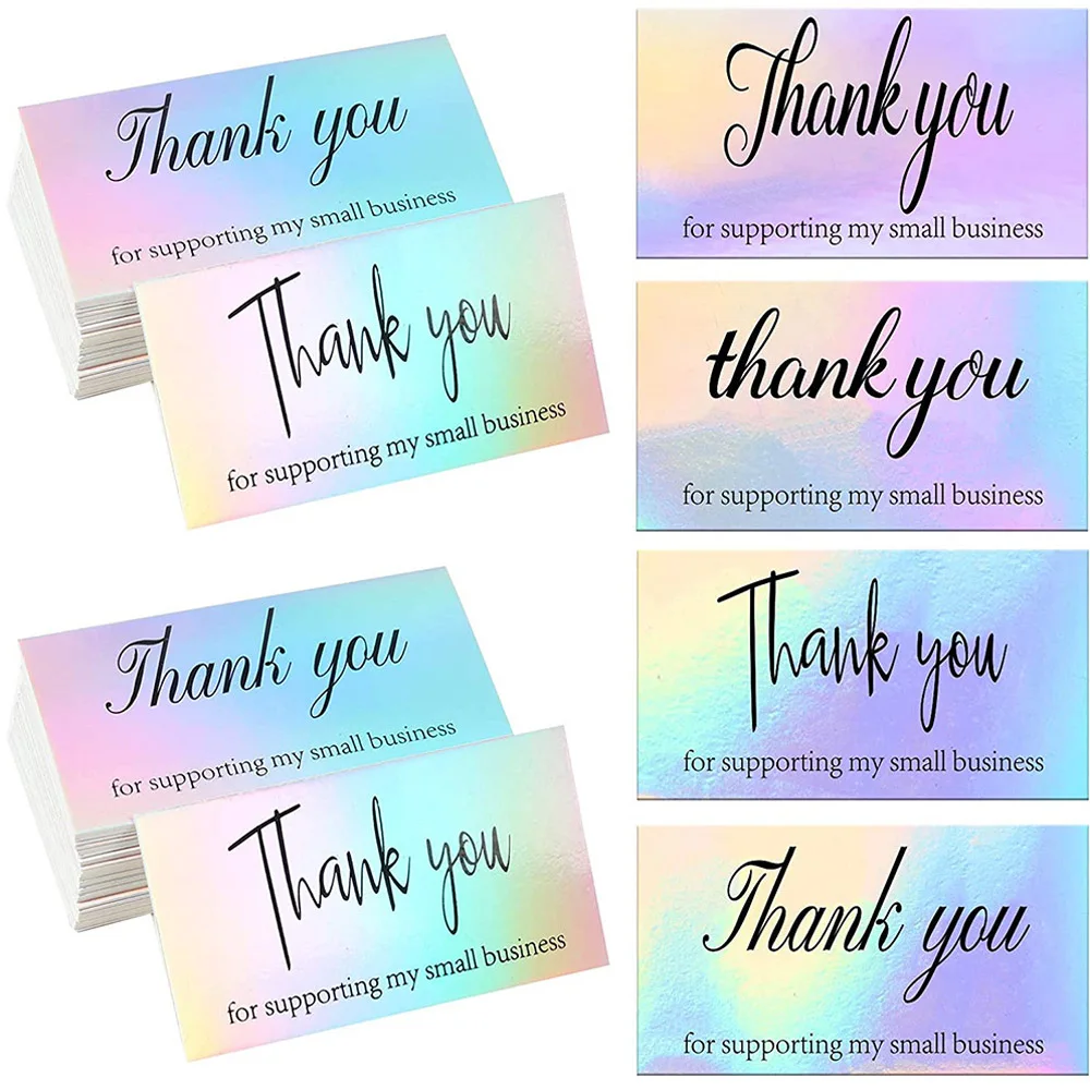 10-50pcs Thank You For Your Order Business Cards Shopping Purchase Thanks Greeting Appreciation Card For Small Business 5*9cm