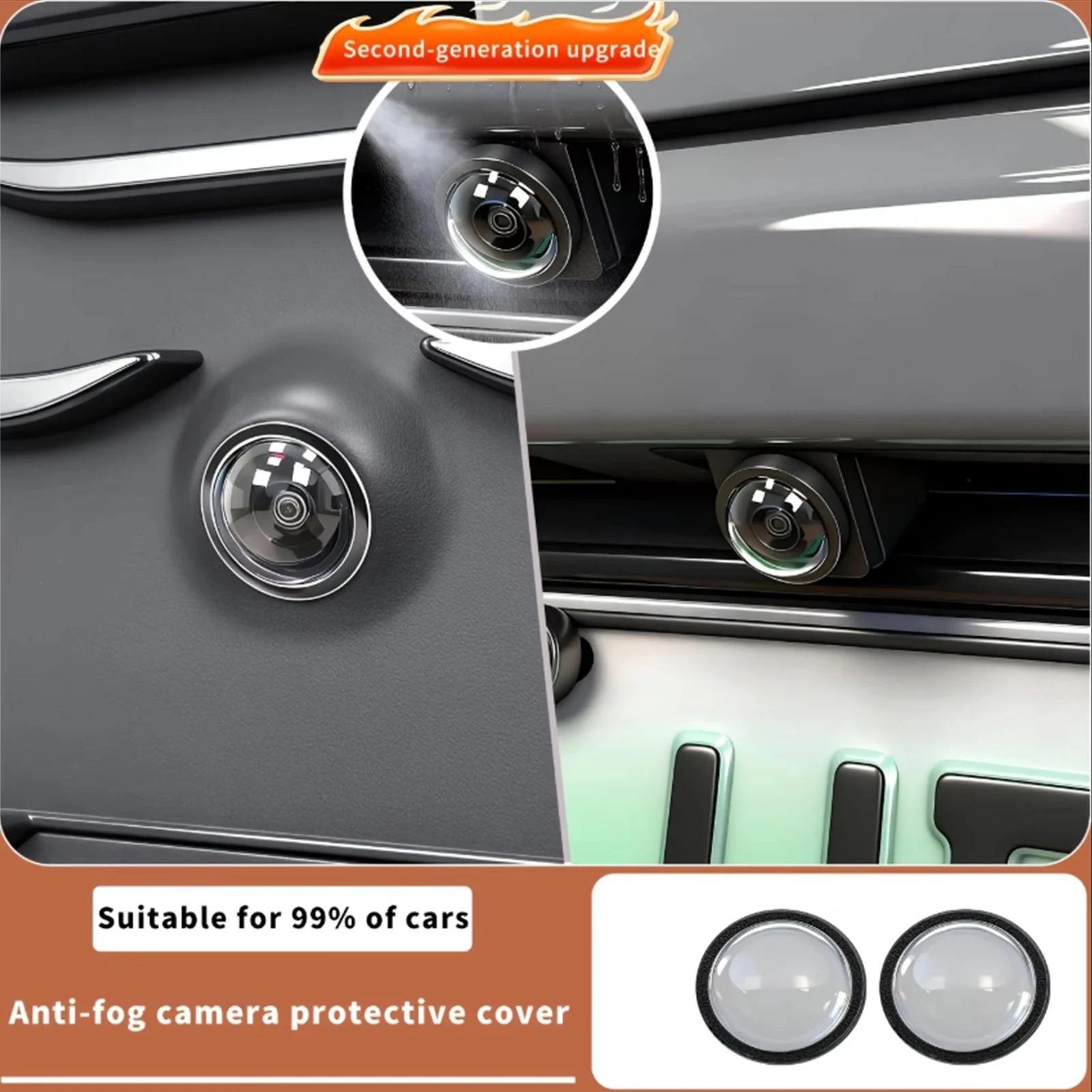 Camera Lens Protector - 1/2/4 ชิ้นฝาครอบป้องกันเลนส์กล้องรถยนต์ ป้องกันรอยขีดข่วนขั้นสูง อุปกรณ์ป้องกันเลนส์กล้องรถยนต์ กันน้ำและกันฝุ่น