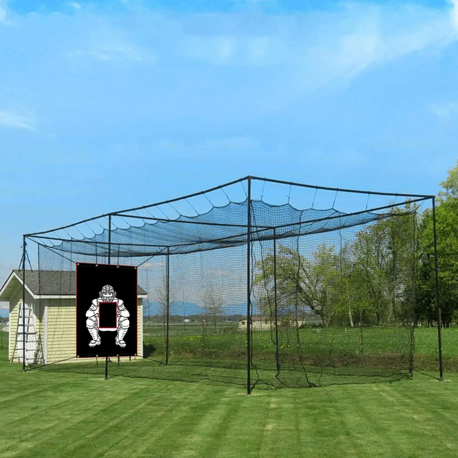 Baseball Pitching Target Net Large Size Foldable Practice Net for Multiple Sports Training Outdoor Use