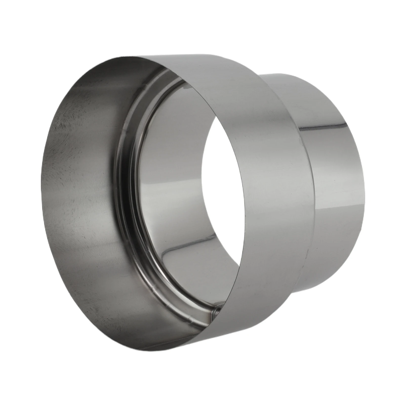 120mm To 100mm Duct Reducer Easy Install Heat Resistant Long-lasting Stainless Steel Wide Application Winding Seam Design