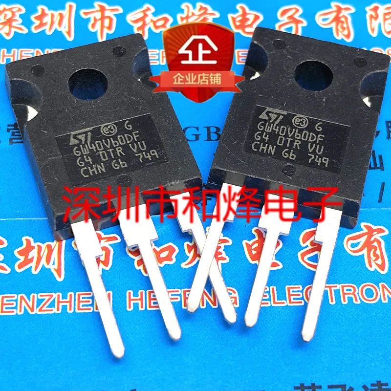 5PCS-10PCS STGW40V60DF GW40V60DF   TO-247 IGBT 600V 40A Imported Original Best Quality In Stock Fast Shipping