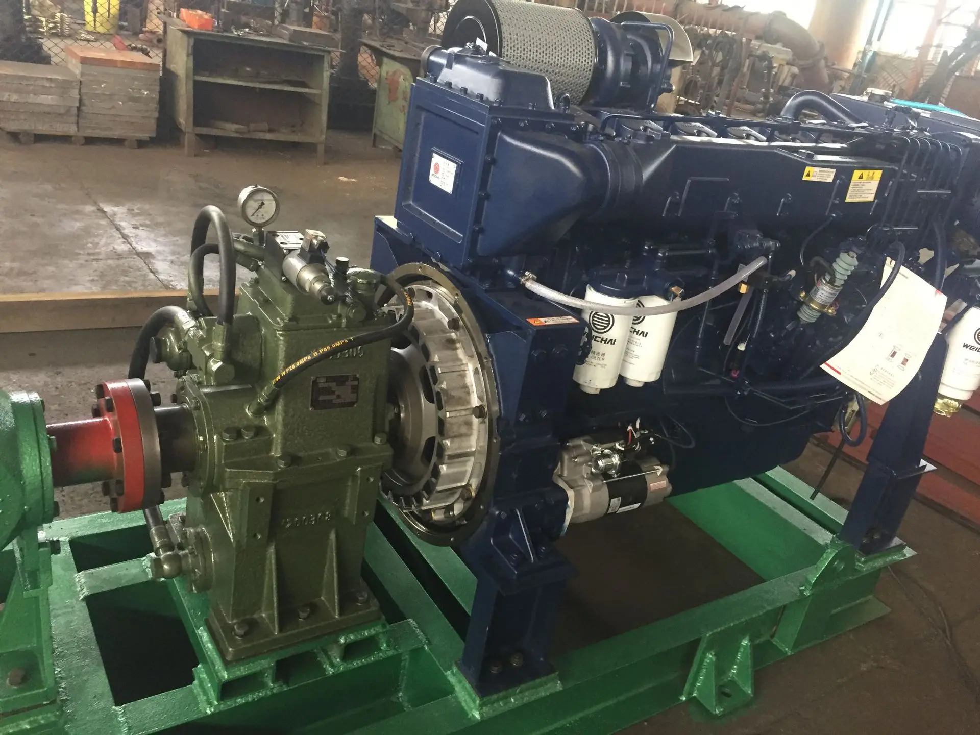 Marine horizontal diesel engine self-priming fire pump 600m³