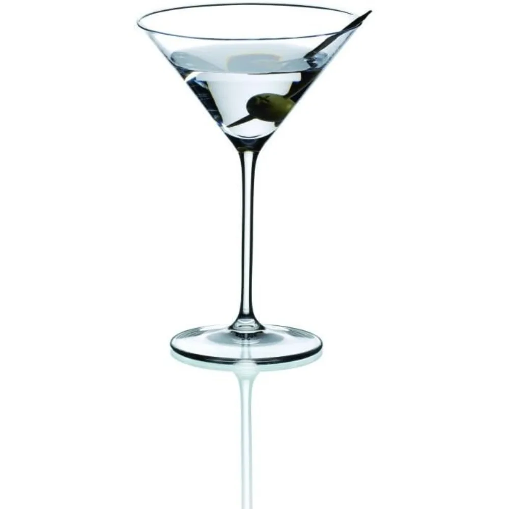 Vinum XL Martini Glasses , Precision Blown Crystal Martini Glasses with Stem Elegant Cocktail Glasses for Bar,Machine Washable