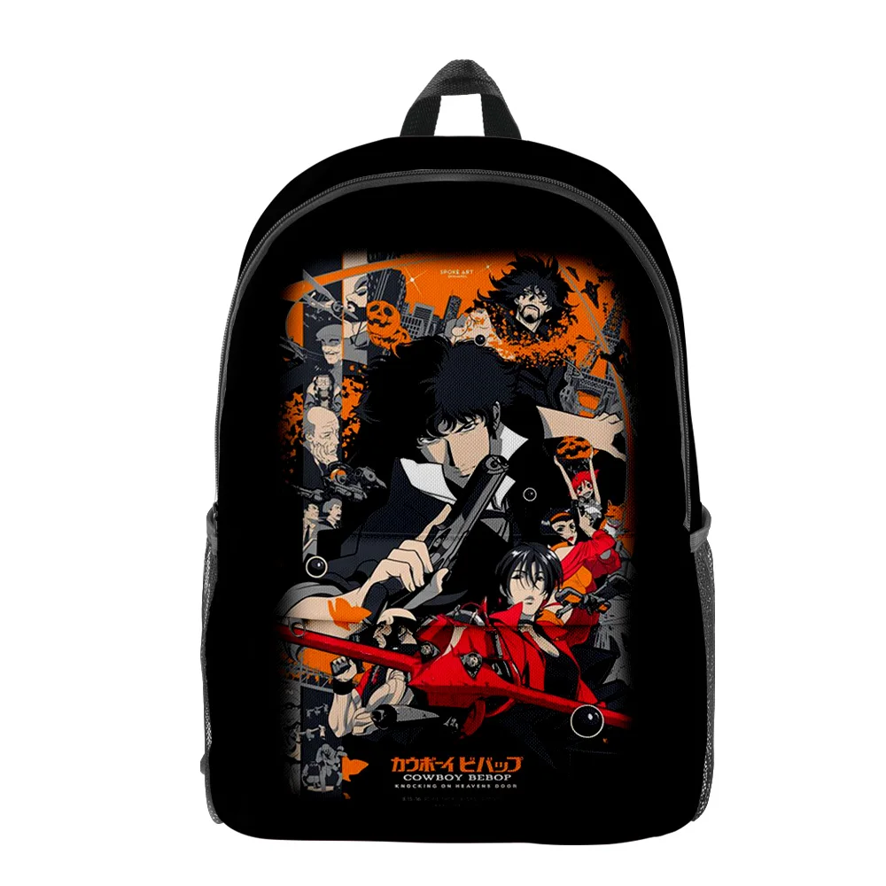 Classic Novelty Cowboy Bebop pupil Bookbag Notebook Backpacks 3D Print Oxford Waterproof Boys/Girls Casual Travel Backpacks