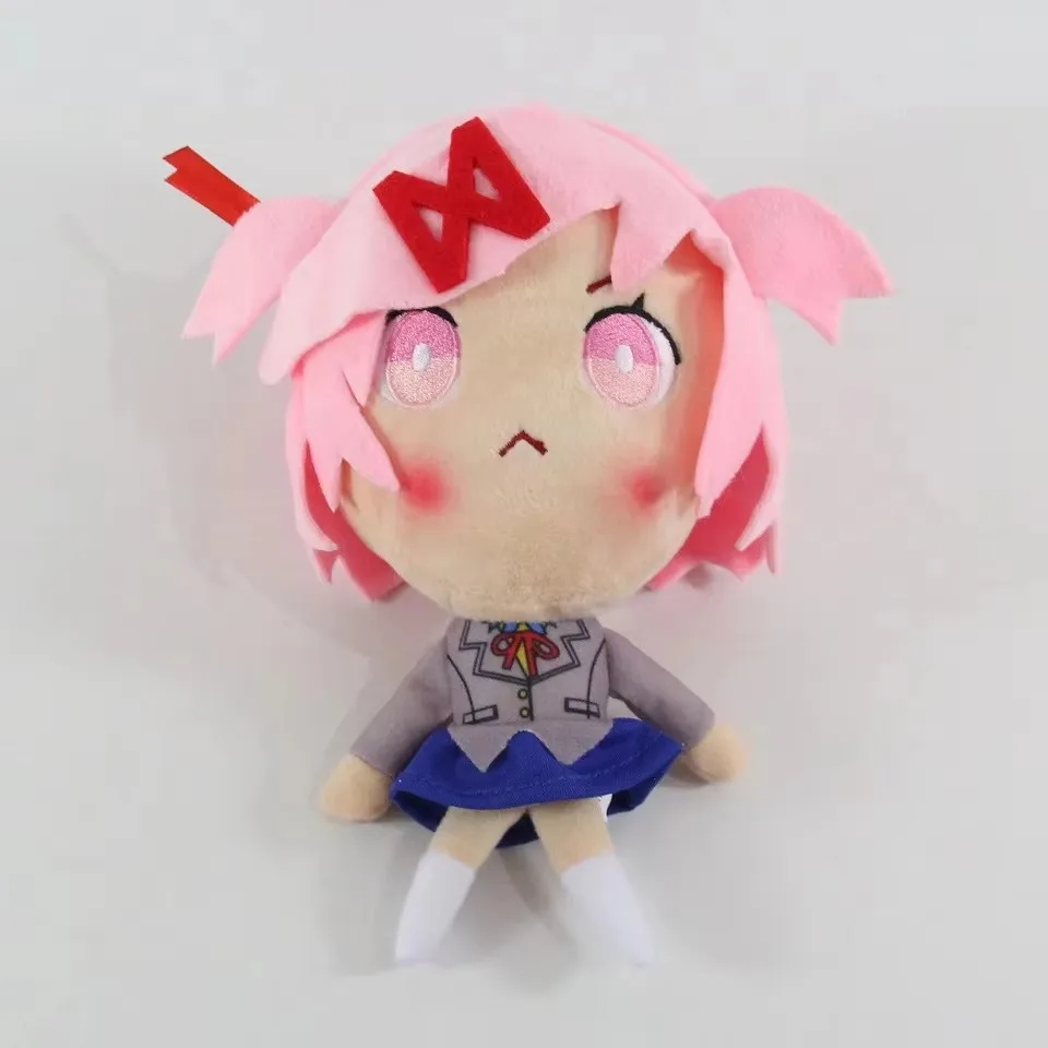 Doki Doki Heartbeat Club Butter Peluche Anime, Kawaii Cartoon, Sayori Plush Toy, Cute Yuri Natsuki Monika, Cadeaux de décoration, 20cm