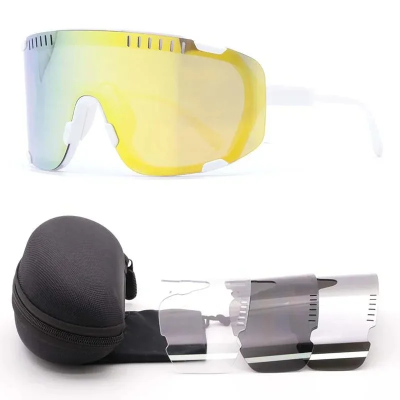 DEVOUR-Óculos de sol polarizados para homens e mulheres, 4 Lens, Proteção UV400, Esporte, Mountain Bike, Óculos de bicicleta, MTB Eyewear, original