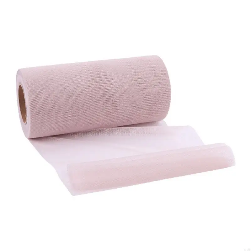 Tulle Rolls Tulle Netting Rolls Tulle Spool Ribbon 15cm 25Yards Spool And Sewing Elastic Spool For Table Skirt Y08E