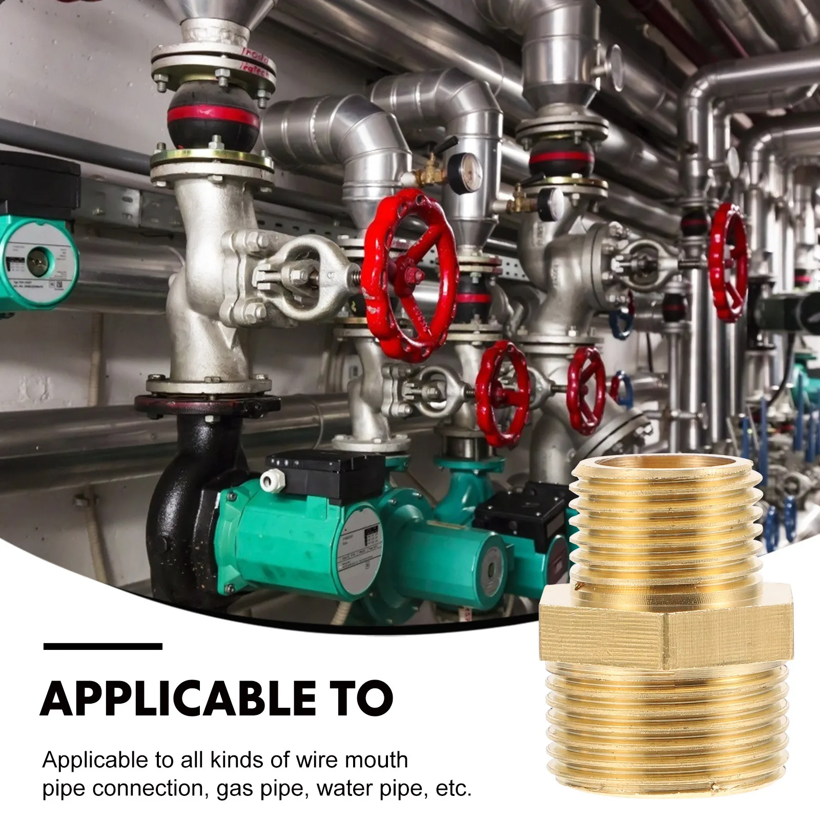 

2Pcs Copper Fittings Professional Tube Connectors Sturdy Trustworthy Multi Job Capable Save Repair Costs Water Fitting