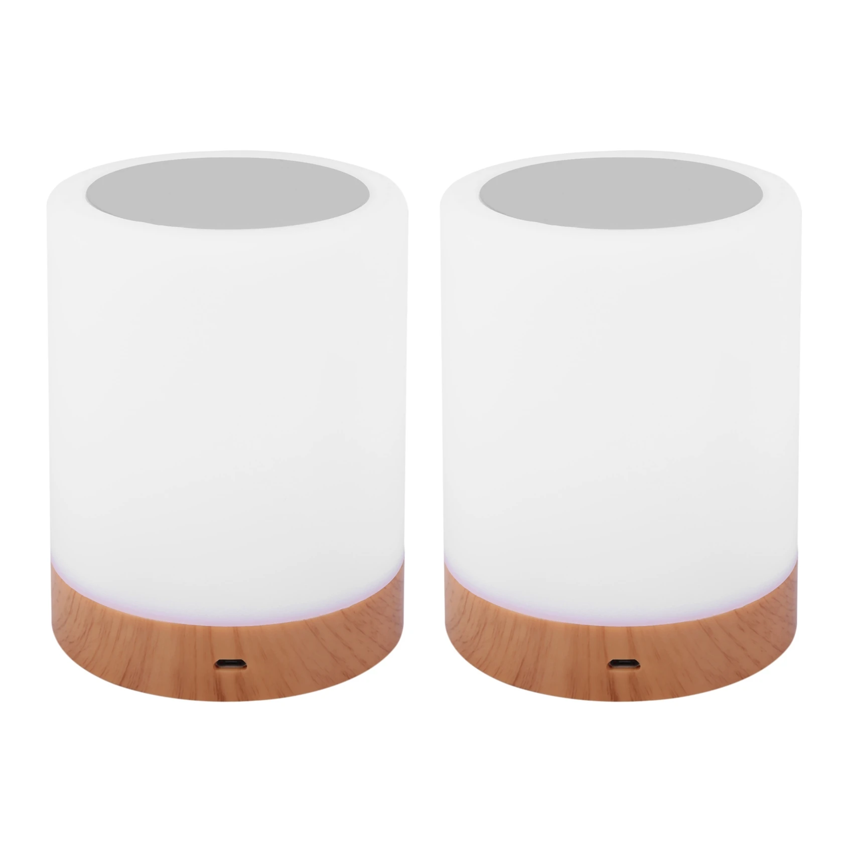 

2X Night Light Touch Lamp for Bedrooms Living Room Portable Table Bedside Lamps with Rechargeable Internal