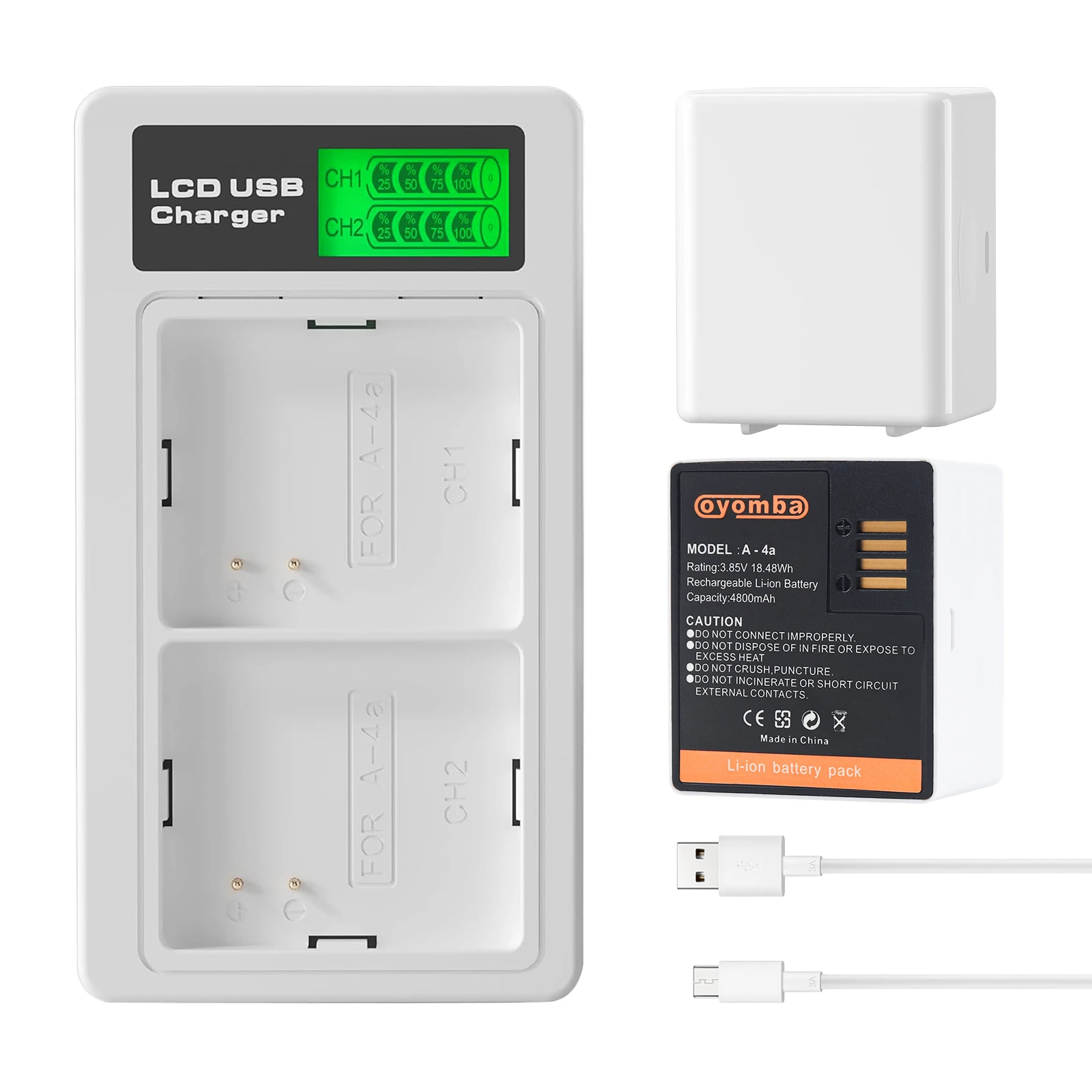 

Комплект из 2 аккумуляторов, совместимых с камерой Arlo Pro 5S 2K, Pro 4, Pro 3, Ultra 2, и Ultra VMC4040P VMA5400 с двойным зарядным устройством с ЖК-дисплеем