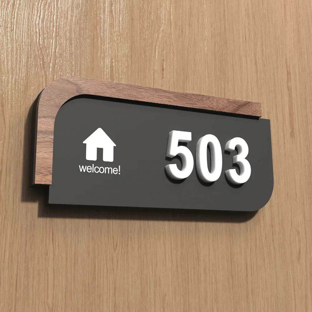 

Acrylic Three-dimensional House Number Plate, Home Customized Hotel Box, Room Number Signage, Hotel House Number Customization