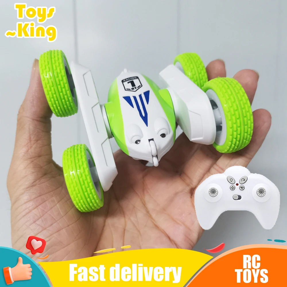 

Mini RC Car Drift Stunt Cars Double Sided Tumble Toy Racing Vehicle 360 RotatIion with Light Toys for Boys Kids Fall Xmas Gifts