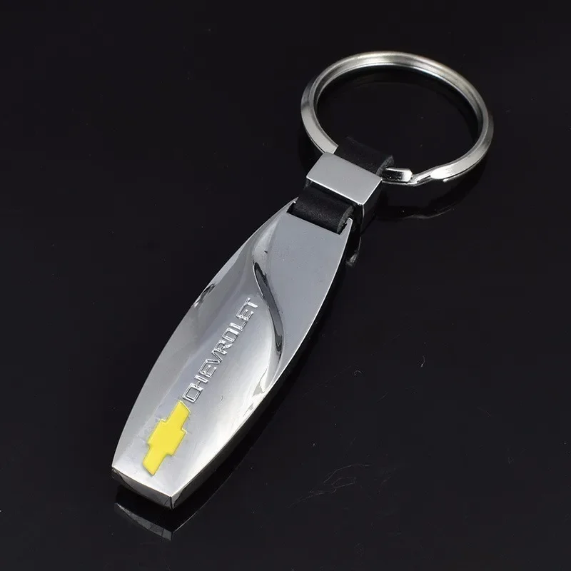 Car Metal Key Ring Keychain for Chevrolet Logo Cruze Aveo Malibu Captiva Lacetti Niva Camaro Sail Cavalier Silverado Accessories