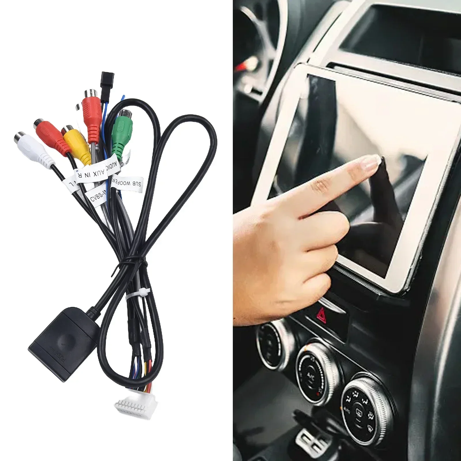 Adaptador de ranura para tarjeta Sim para Radio Multimedia, Gps, 4G, Conector de Cable de 20 pines, accesorios de coche negro, herramientas, 1 ud.