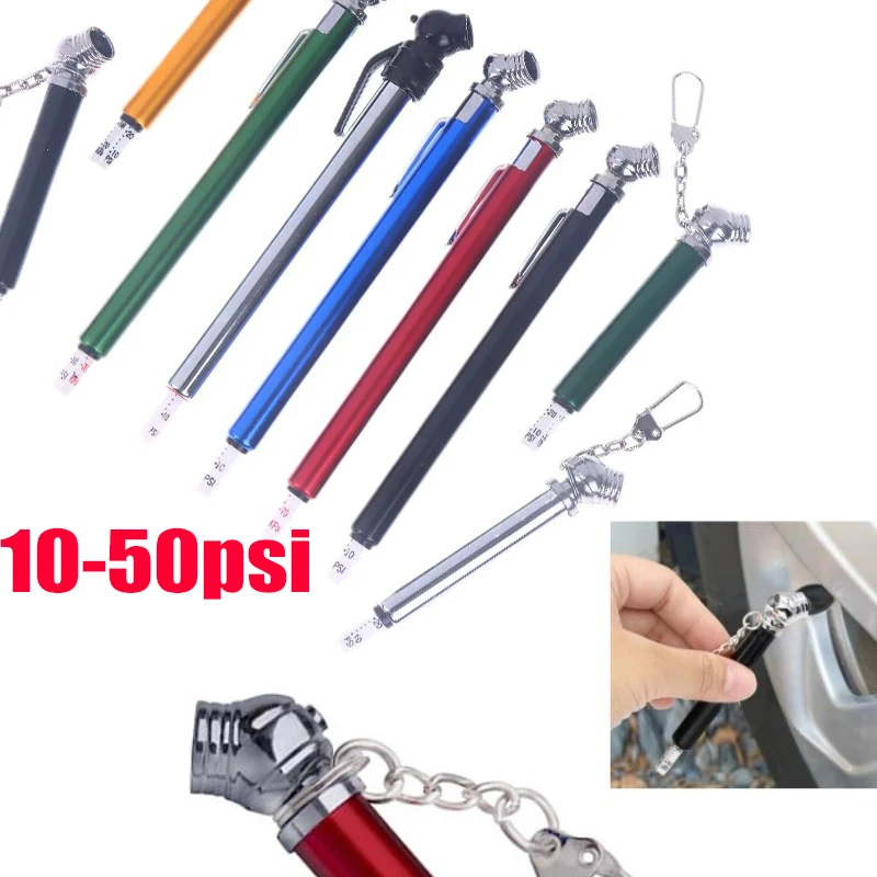 

1 шт., 10-50 фунтов на квадратный дюйм, грузовики с одной головкой, воздушный манометр, карандашный манометр для шин, точный механический двойной патрон, проверка обслуживания колес