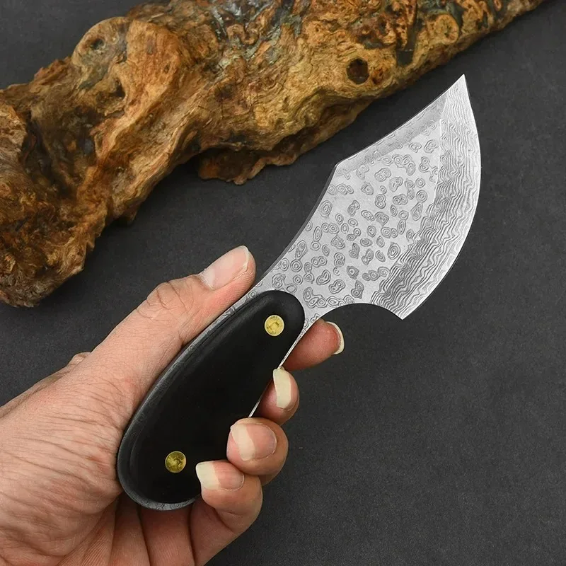 Fruit Knife Mongolian Hand Held Small-Knife For Lamb Eating Outdoor Portable Dining-Knife Kitchen Small-Knife With Leather Cover