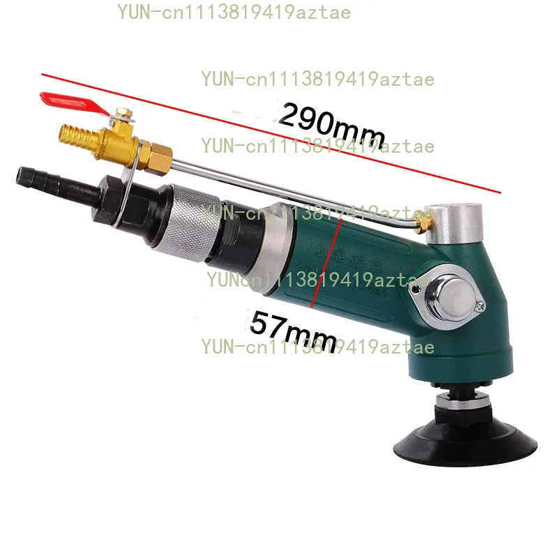 Pneumatic Wet Air Stone Polisher, Air Powered Water Grinder, Handheld Wet Sander for Granite, Concrete and Stone Polishing