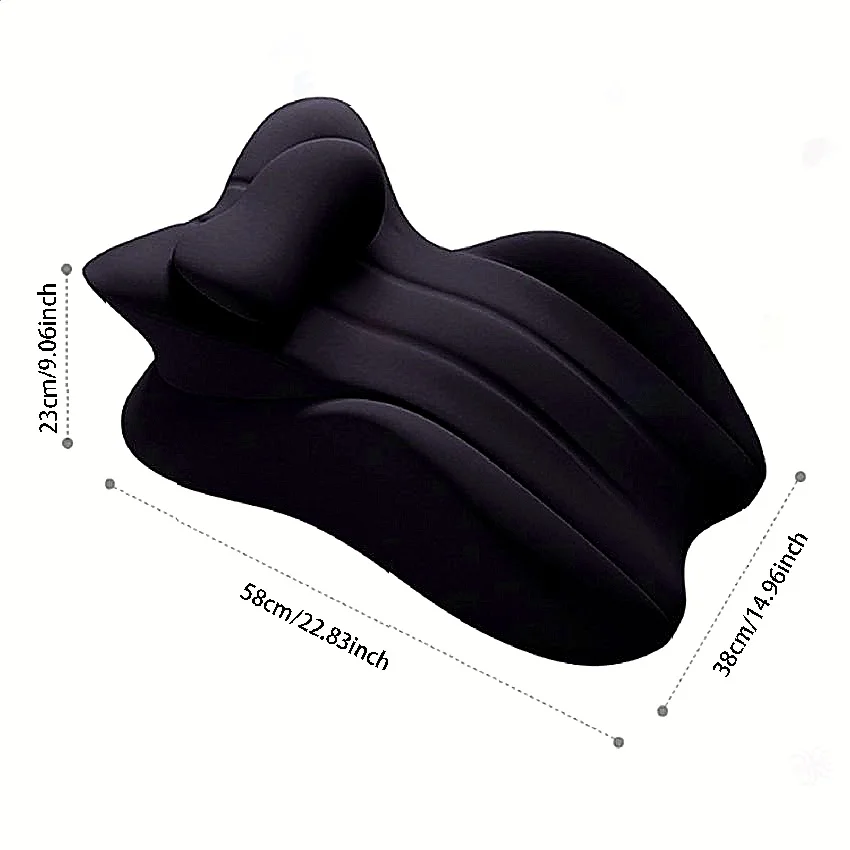 Este almohada tumbada proporciona un soporte propenso multifuncional con una construcción cómoda, transpirable y hinchable para uso en la cama.