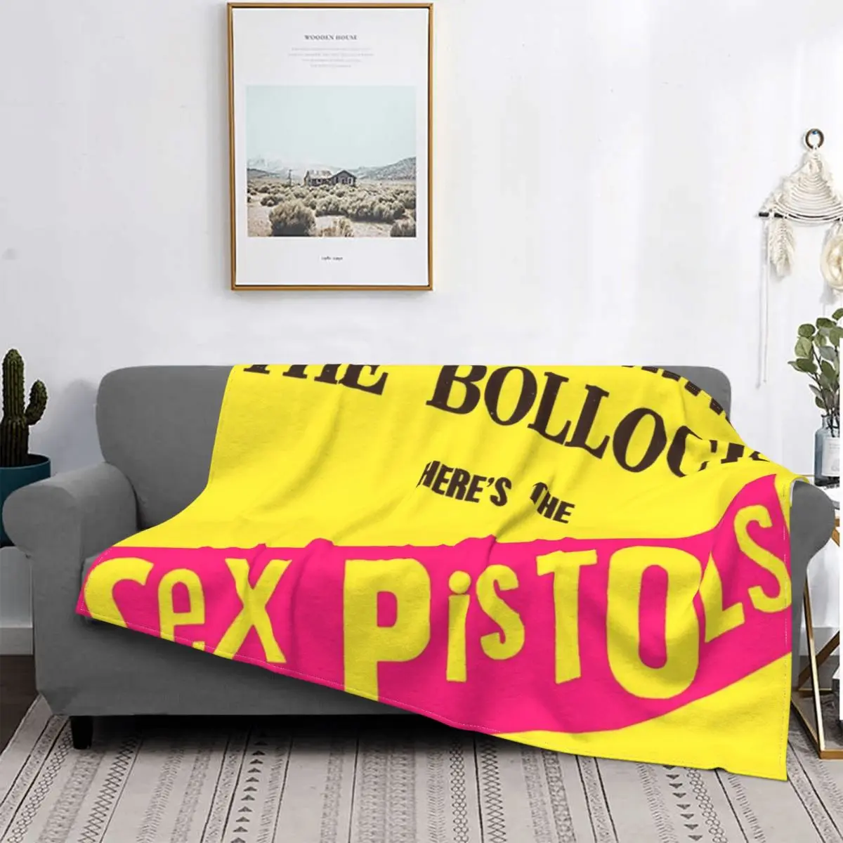 Sex Pistols coperta in velluto per letto divano decorativo in visone Super caldo in pelliccia sintetica