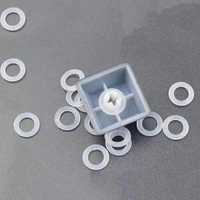130Pcs Mechanical Keyboard Switch O-Ring Clear Rubber Dampener Gasket Sound Absorber Mod for Cherry MX Accessories
