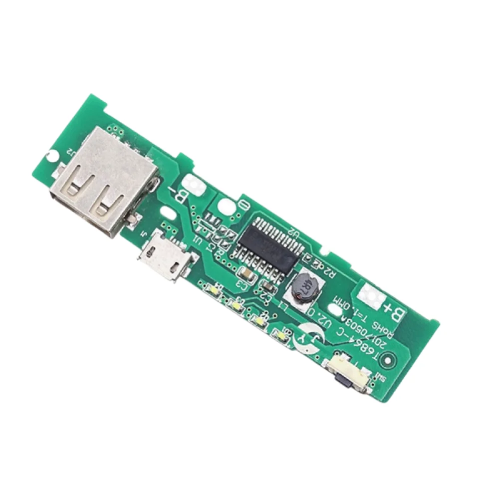 5V 2.1A/5V1A Power Bank Charger Charge Module Charging Circuit Board PCB Step Up Boost Power Module DIY 18650 Battery