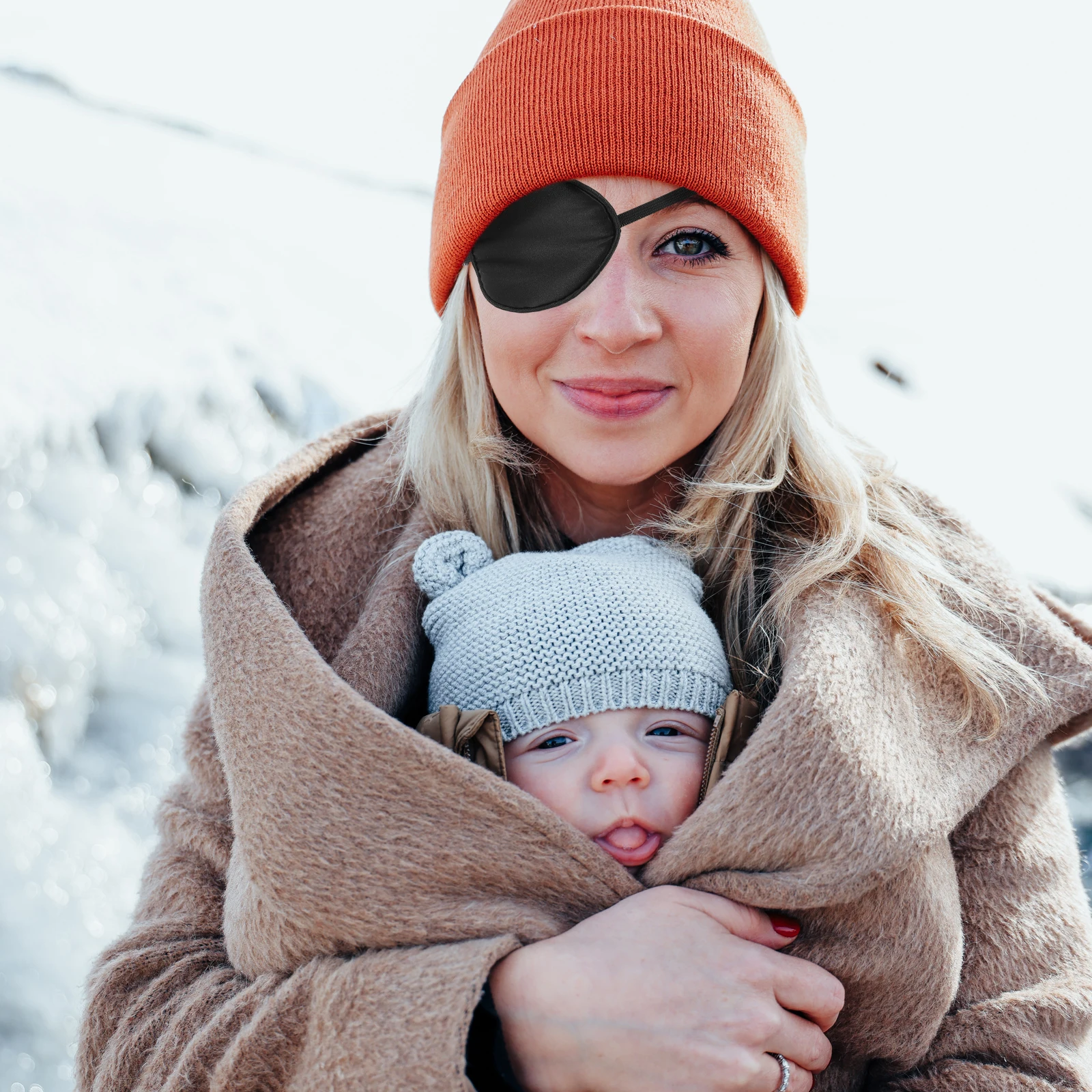 

2Pcs Eye Cover Silk Mask Kids Adults Adjustable Single Child Protective Eye Patches Breathable Material Strabismus Correction