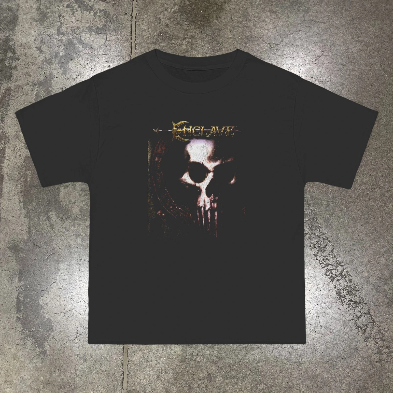 ENCLAVE (2002) VINTAGE REPRINT Graphic Short Sleeve Men's T-shirts for Summer Unisex All-Season