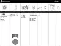 18-2510483 internal engine PISTON + segment (RIKEN) 79,00 + + + mcap FOCUS 16i 16V-CMAX 4. Gasoline 1596CC-100 115 PS without nail