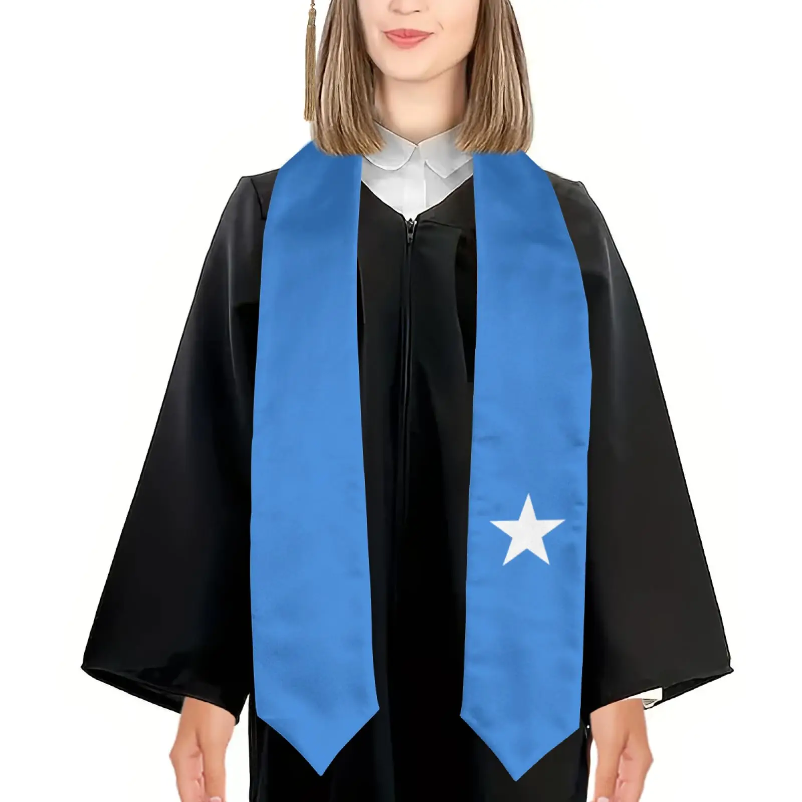 2025 Somalia Flag Graduation Stole Shawl Sash Honor For Study Aboard International Students