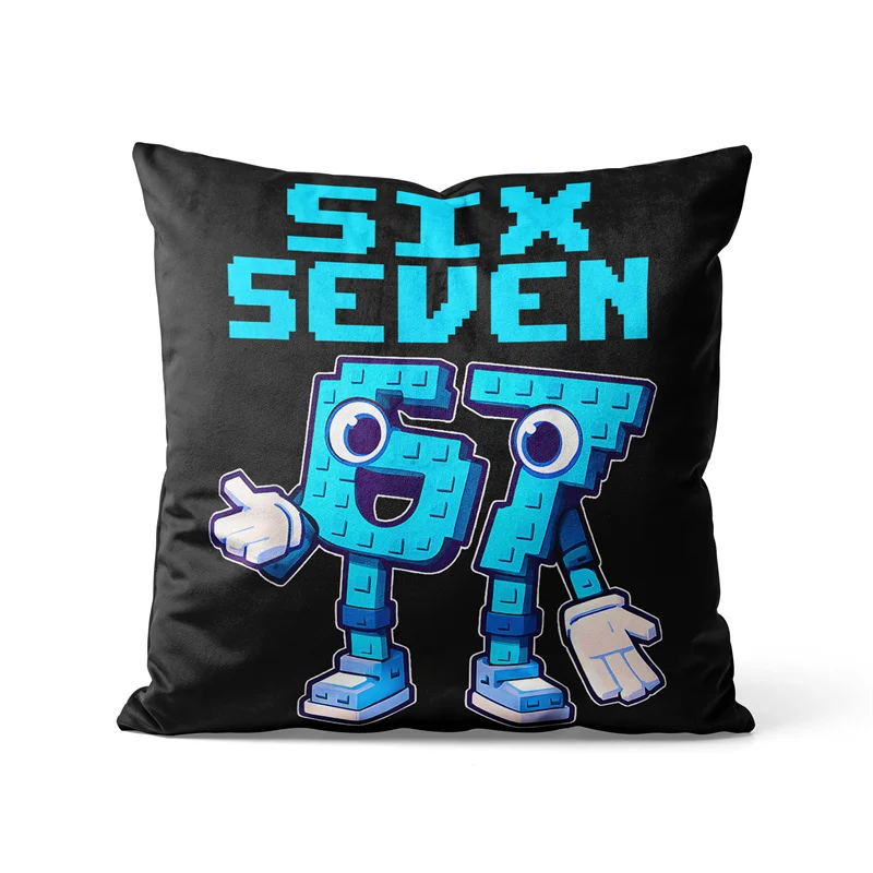 

Чехлы для подушек Gaslight Gatekeep Girlboss Six Seven Italian Brainrot 6 7, 45х45 см