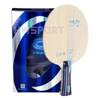 Hoja de tenis de mesa YINHE PRO 01, hoja de Ping Pong ultra ofensiva de fibra ALC azul exterior con caja de embalaje Original