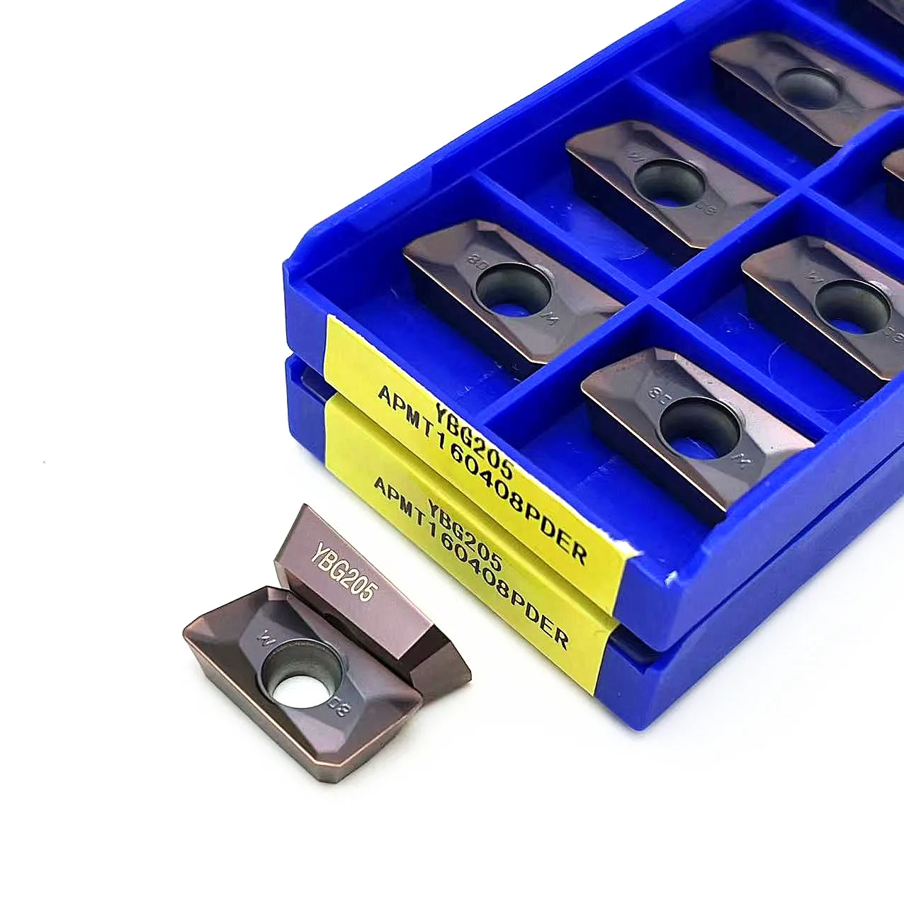 Alta qualità APMT APMT160408 YBG205 APMT160408 YBG205 inserti di fresatura ZCC CT originali inserto di fresatura in metallo duro inserto di tornitura CNC