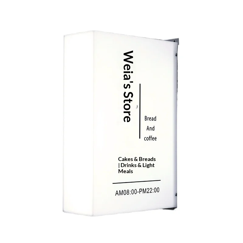 

Milk tea coffee women's clothing store house number acrylic light box advertising indication display card luminous characters