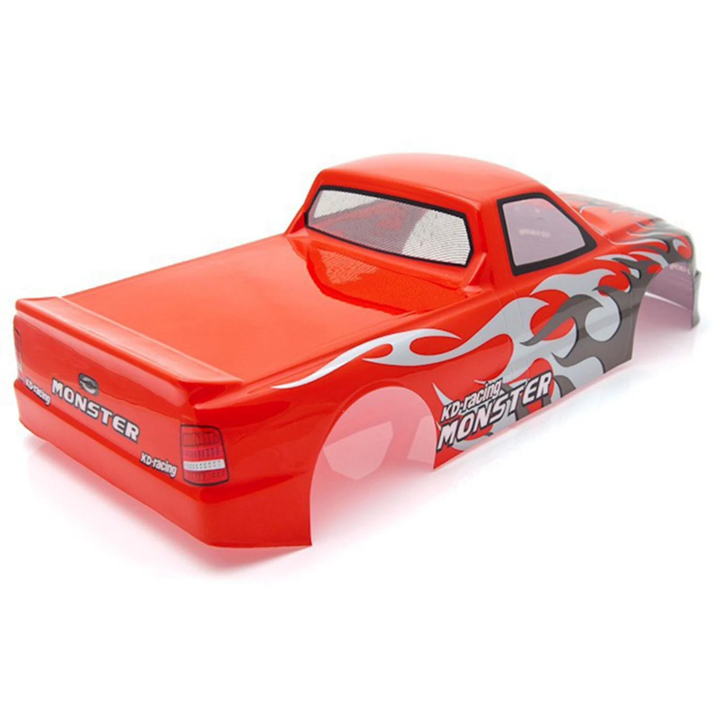 

B24B 2Pcs For 1/10 RC Car Venom T-10 PVC Painted Body Shell Pick Up Truck Width 205Mm Wheelbase 255Mm - Green & Red