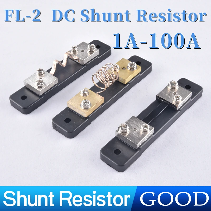 CG FL-2 Shunt 1A 2A3A5A10A20A30A 40A50A 75A100A 75mV DC Manufacturer With Base Ammeter Current Shunt Resistor